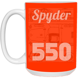 spyder550 low opacity 21504 15 oz. White Mug