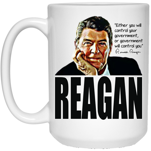 Reagan Control Gov 21504 15 oz. White Mug