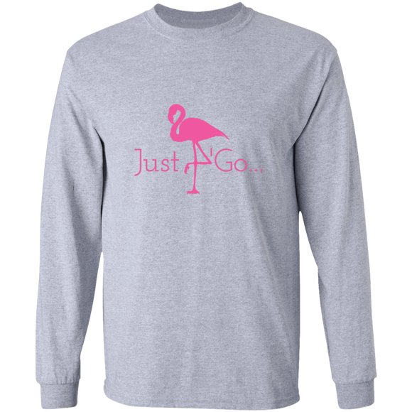 Just go flamingo simple G240 Gildan LS Ultra Cotton T-Shirt