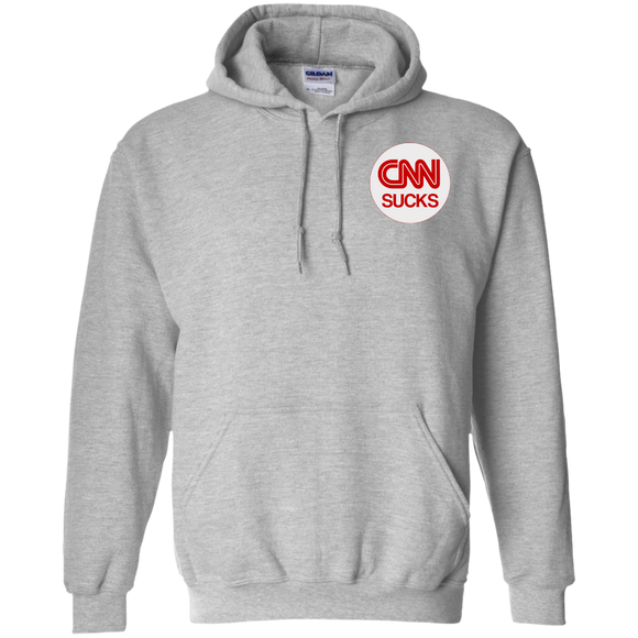 CNN SUCKS G185 Gildan Pullover Hoodie 8 oz.