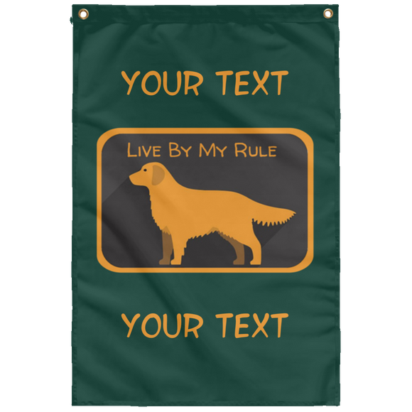 My Rule Text SUBWF Sublimated Wall Flag