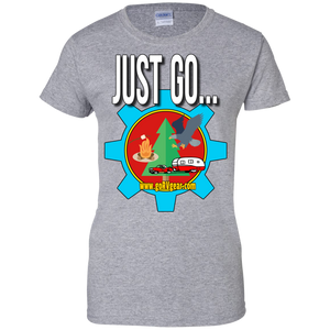 Just Go Ladies Custom 100% Cotton T-Shirt