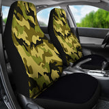 Green Camouflage Car Seat Covers